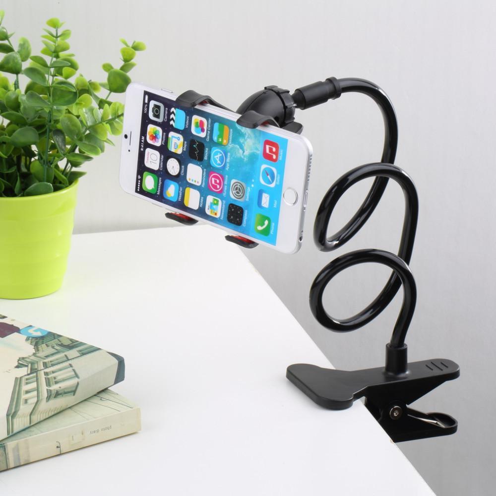 Soporte de teléfono portátil con brazo flexible – Mini soporte para  teléfono celular para escritorio, cama, ajuste estable y seguro en  cochecito