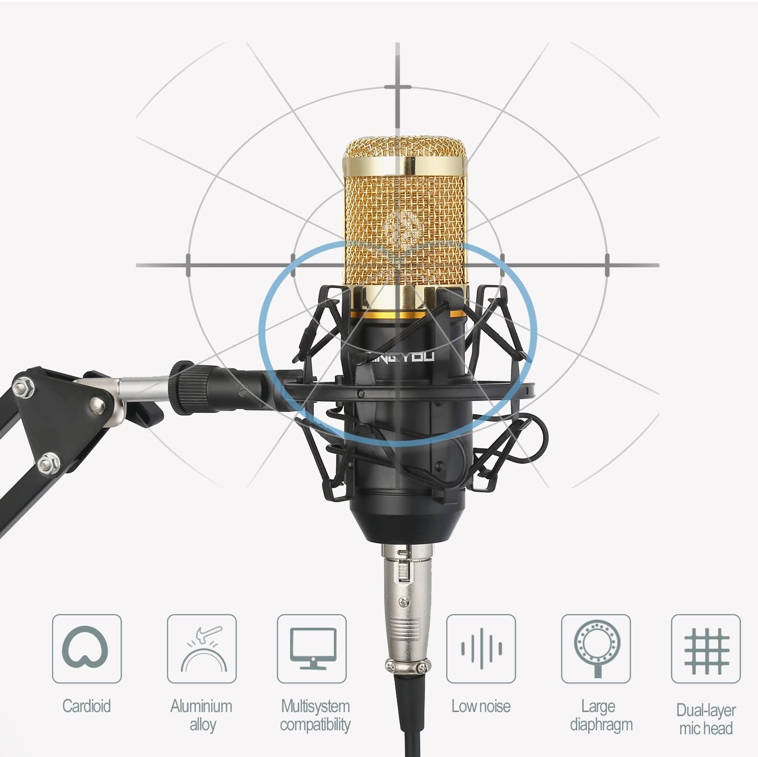 Microfono Condensador Profesional - AlCosto Bolivia